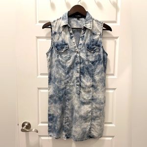 Ranbeeri denim tie-dye dress